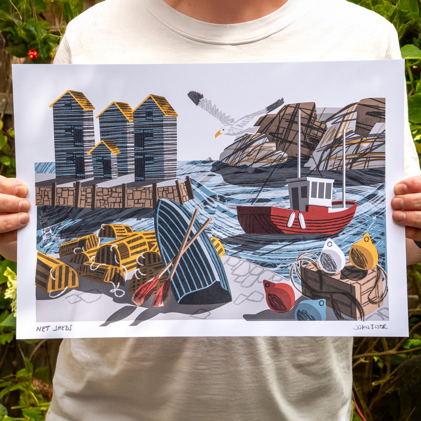 Net Sheds, unframed digital print