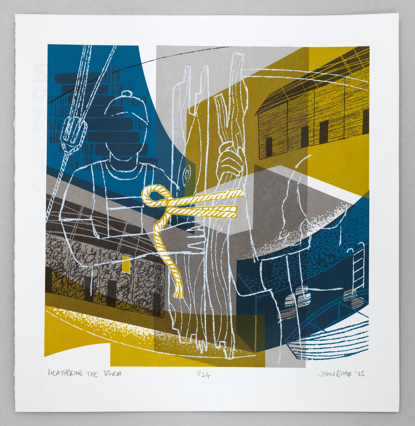 Weathering the Storm, hand pulled, limited edition unframed screenprint
