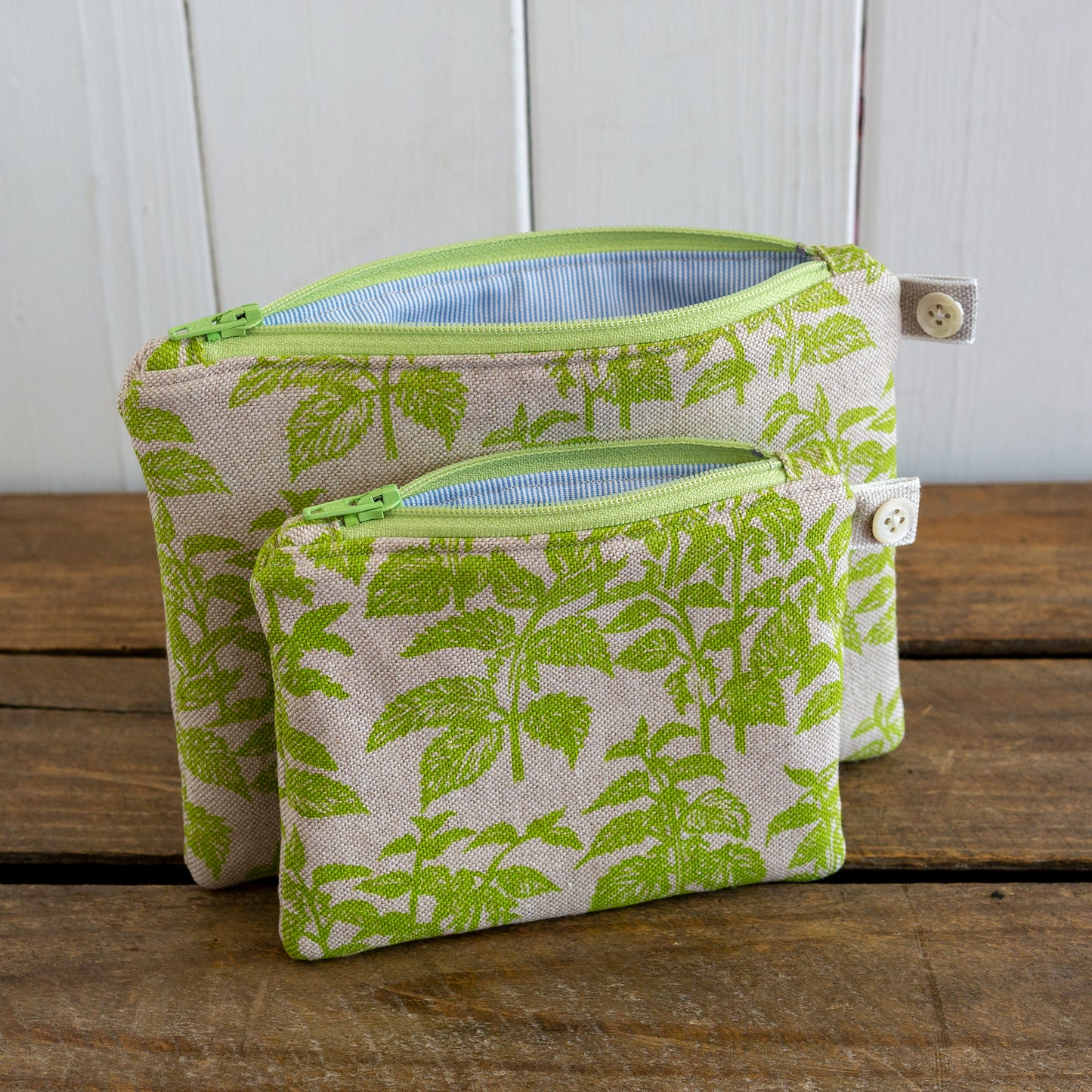 Screen Printed small Nettles Purse