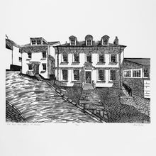 Load image into Gallery viewer, The Old Post Office at Fowey, limited edition lino print
