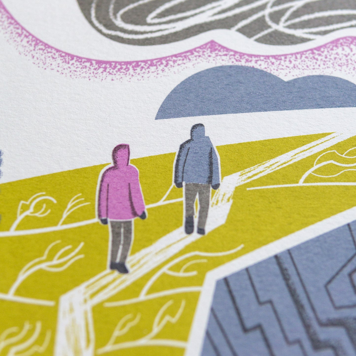 "Rock Stack" limited edition unframed screenprint, Tintagel, Cornwall