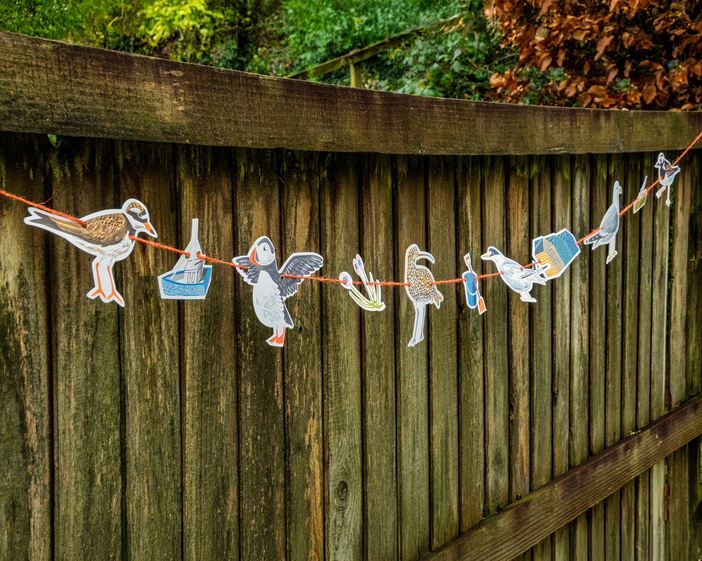 British Coastal Birds garland