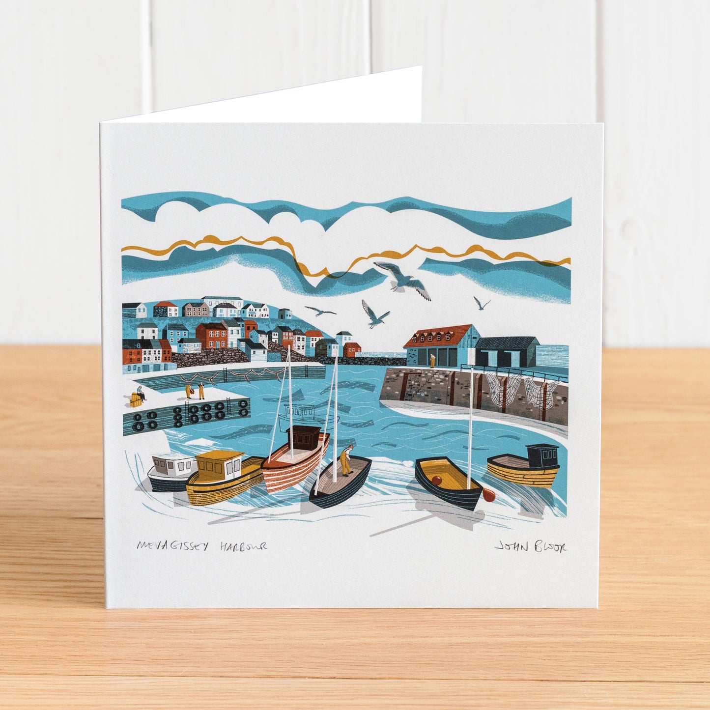 "Places" coastal cards set, greetings cards, x8 cards