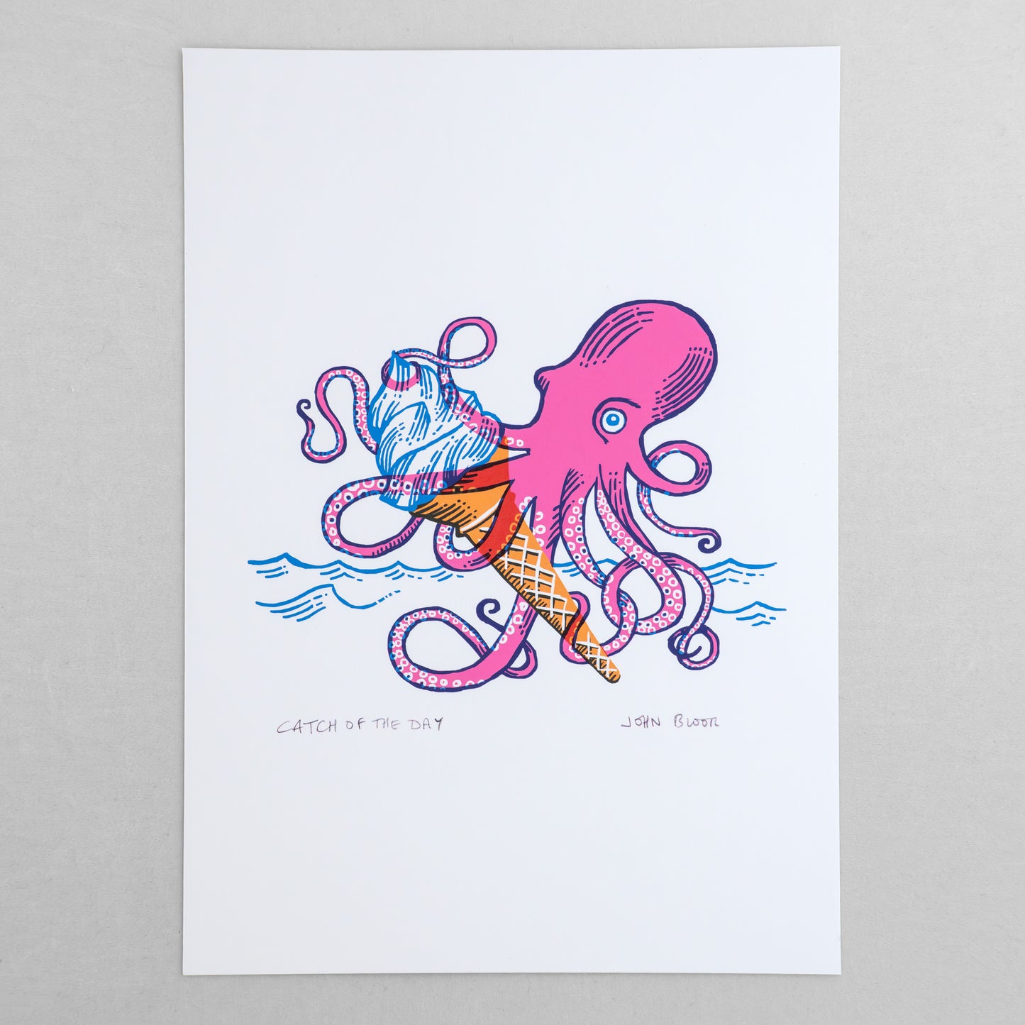 Catch of the Day, unframed digital print