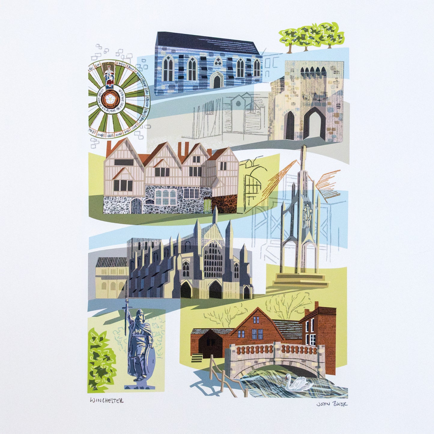 Winchester, Hampshire, unframed digital print