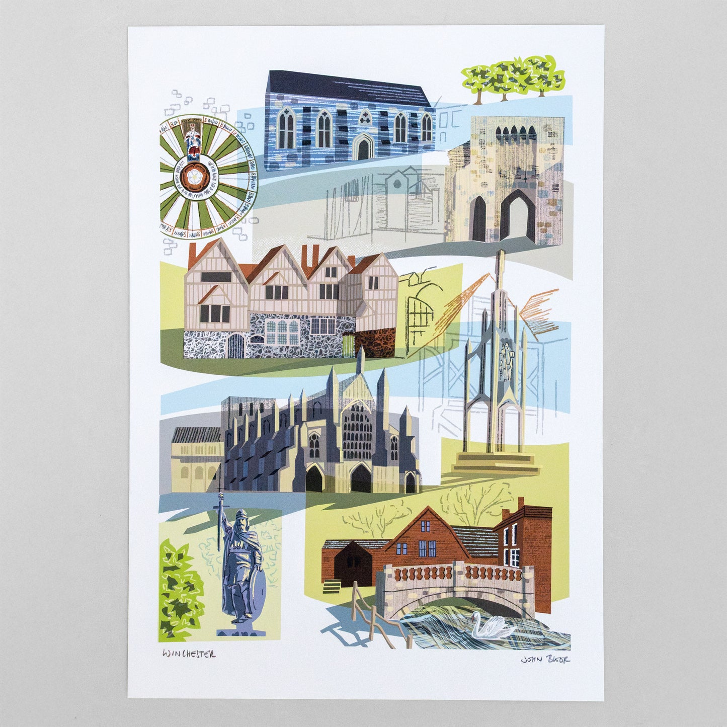 Winchester, Hampshire, unframed digital print