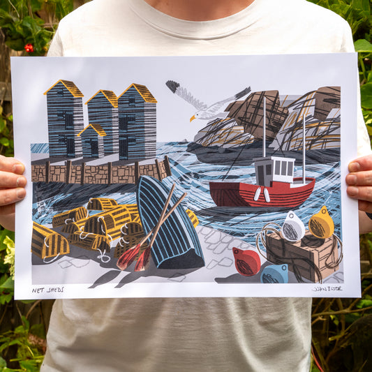 Net Sheds, unframed digital print