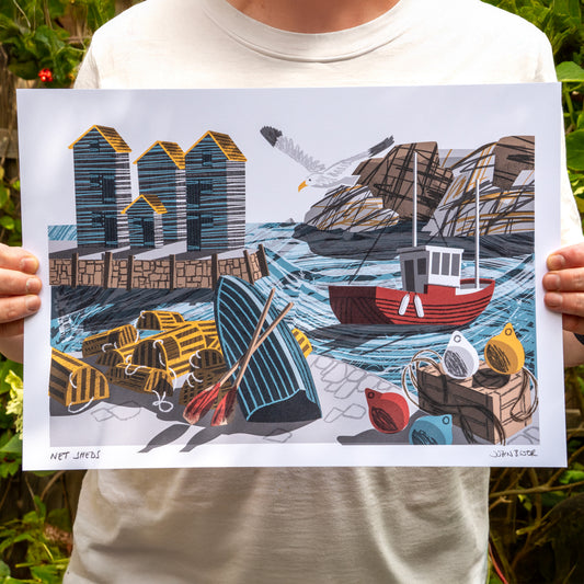 Net Sheds, unframed digital print