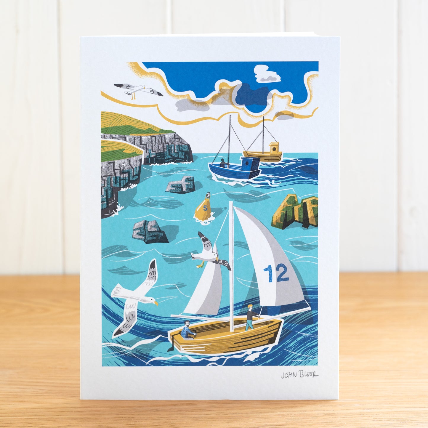 All six On The Coast greetings cards