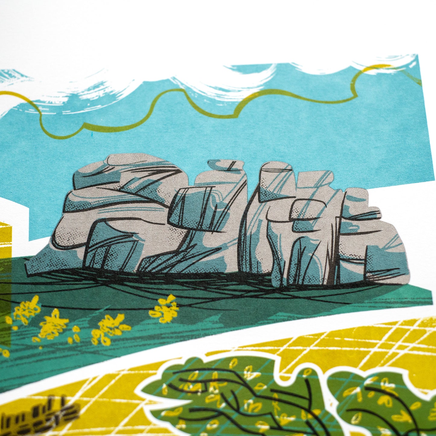 Dartmoor, six colour limited edition unframed screenprint