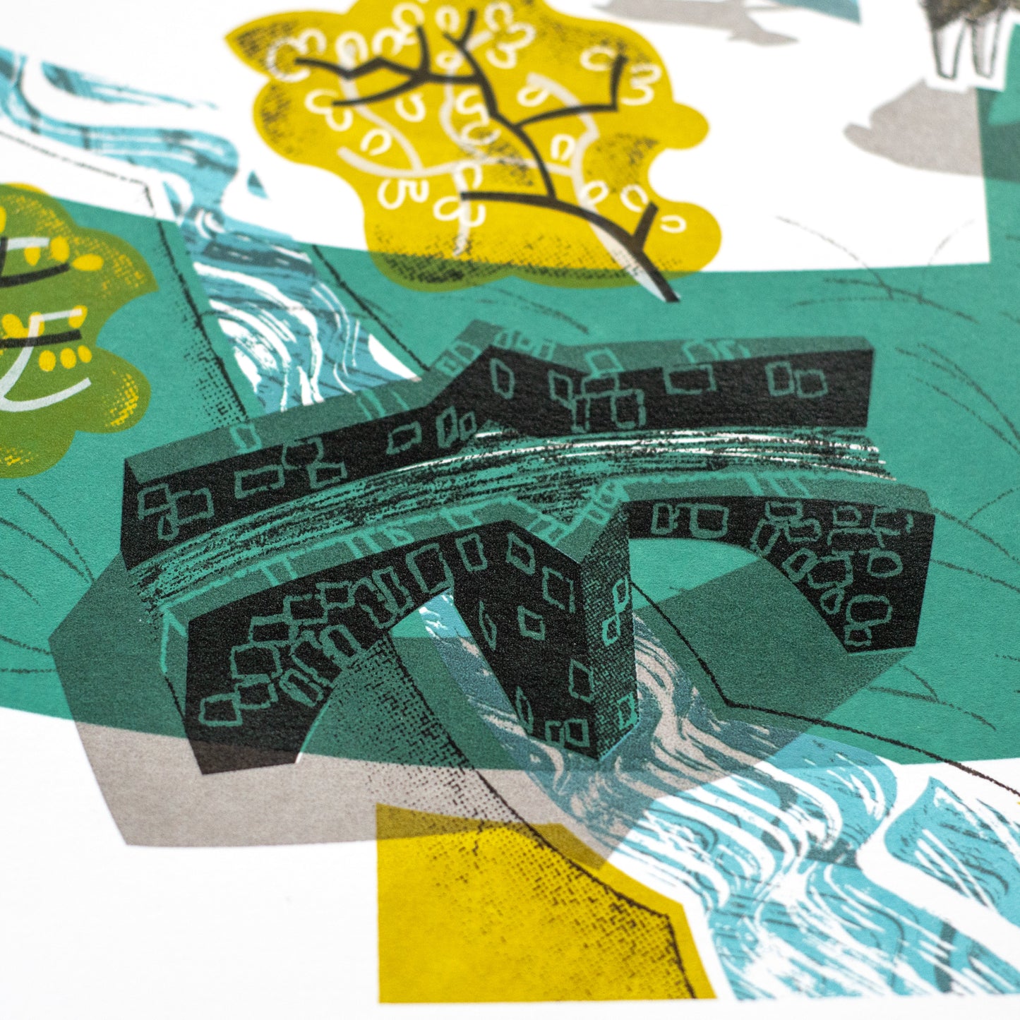 Dartmoor, six colour limited edition unframed screenprint