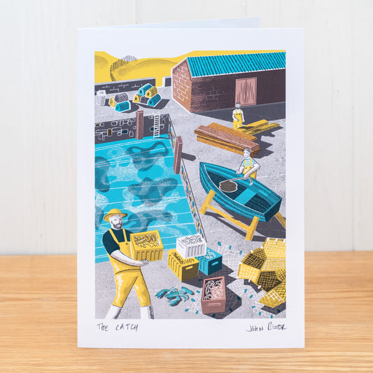 The Catch greetings card, blank inside