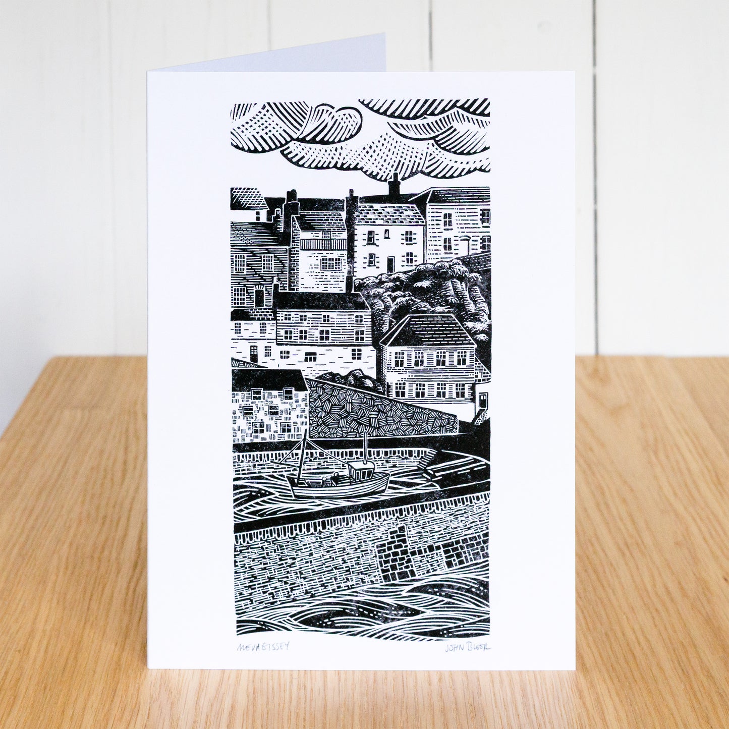 "Places" coastal cards set, greetings cards, x8 cards