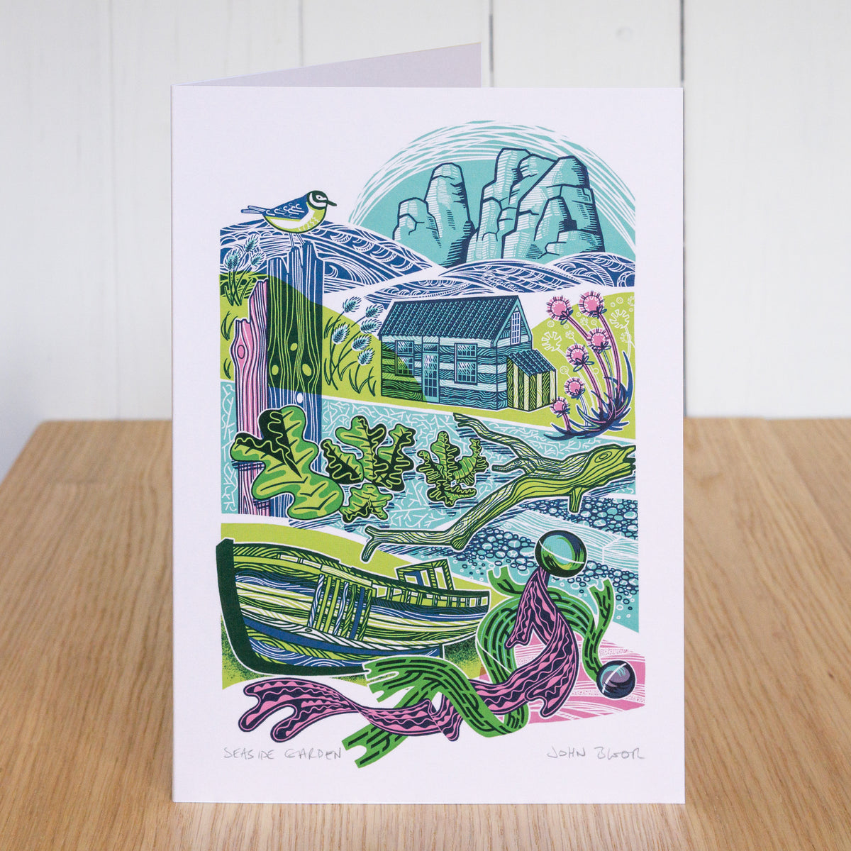 Seaside Garden greetings card