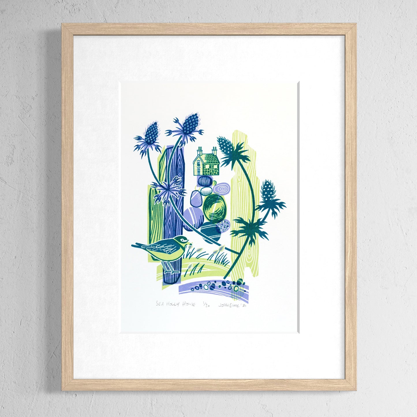 "Sea Holly House" unframed screenprint, limited edition