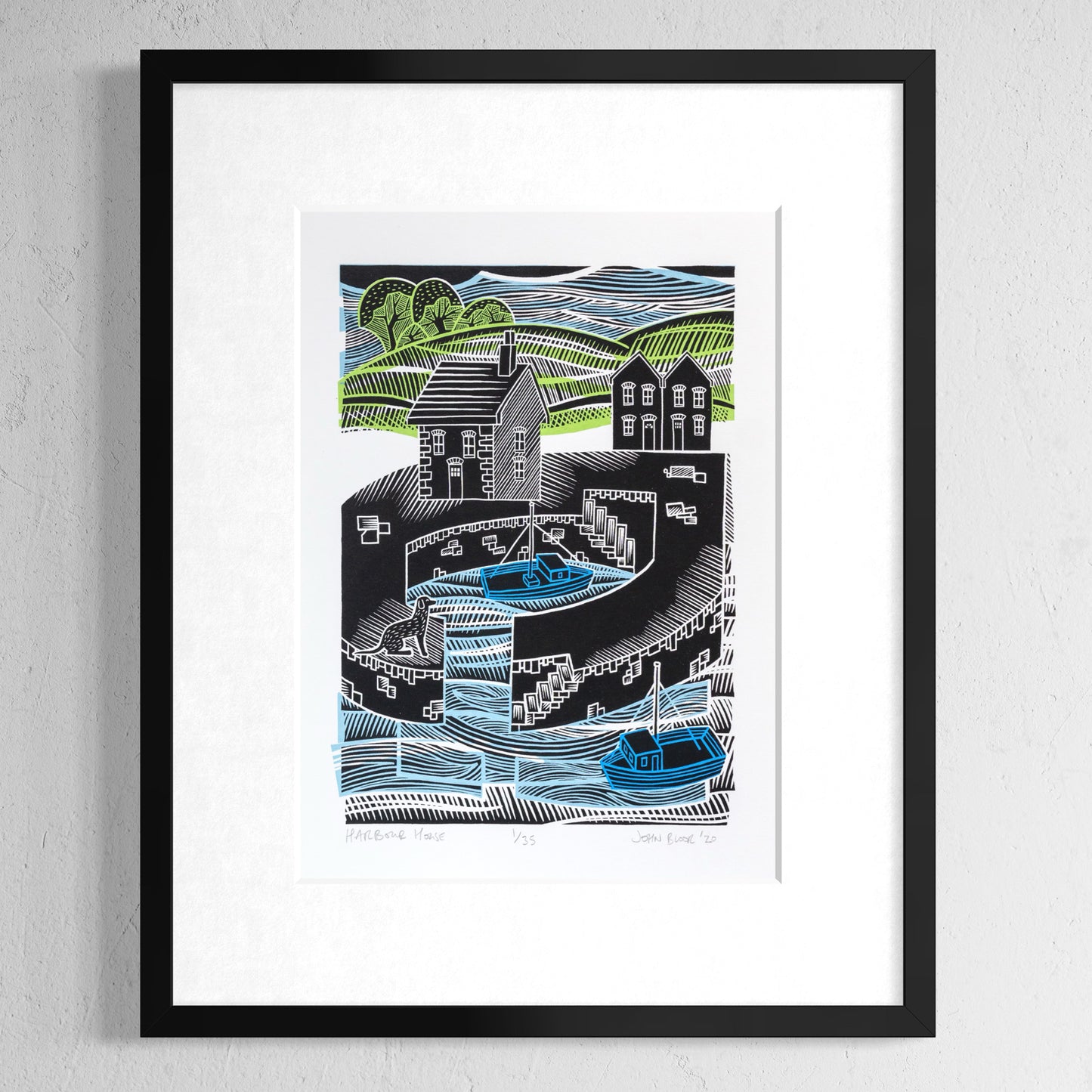 "Harbour House" unframed screenprint, limited edition