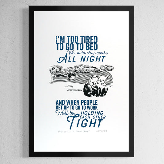 "Bears" unframed screenprint