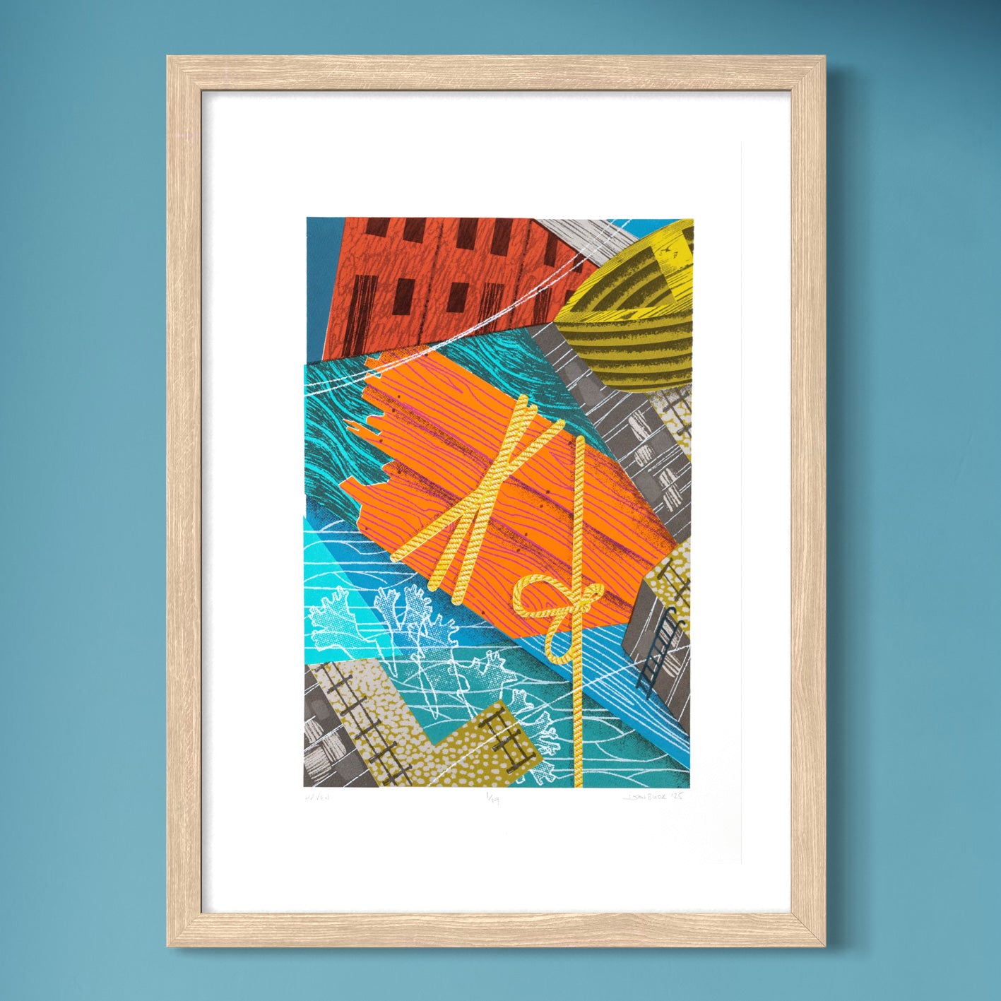 Haven, hand pulled, ten colour limited edition unframed screenprint