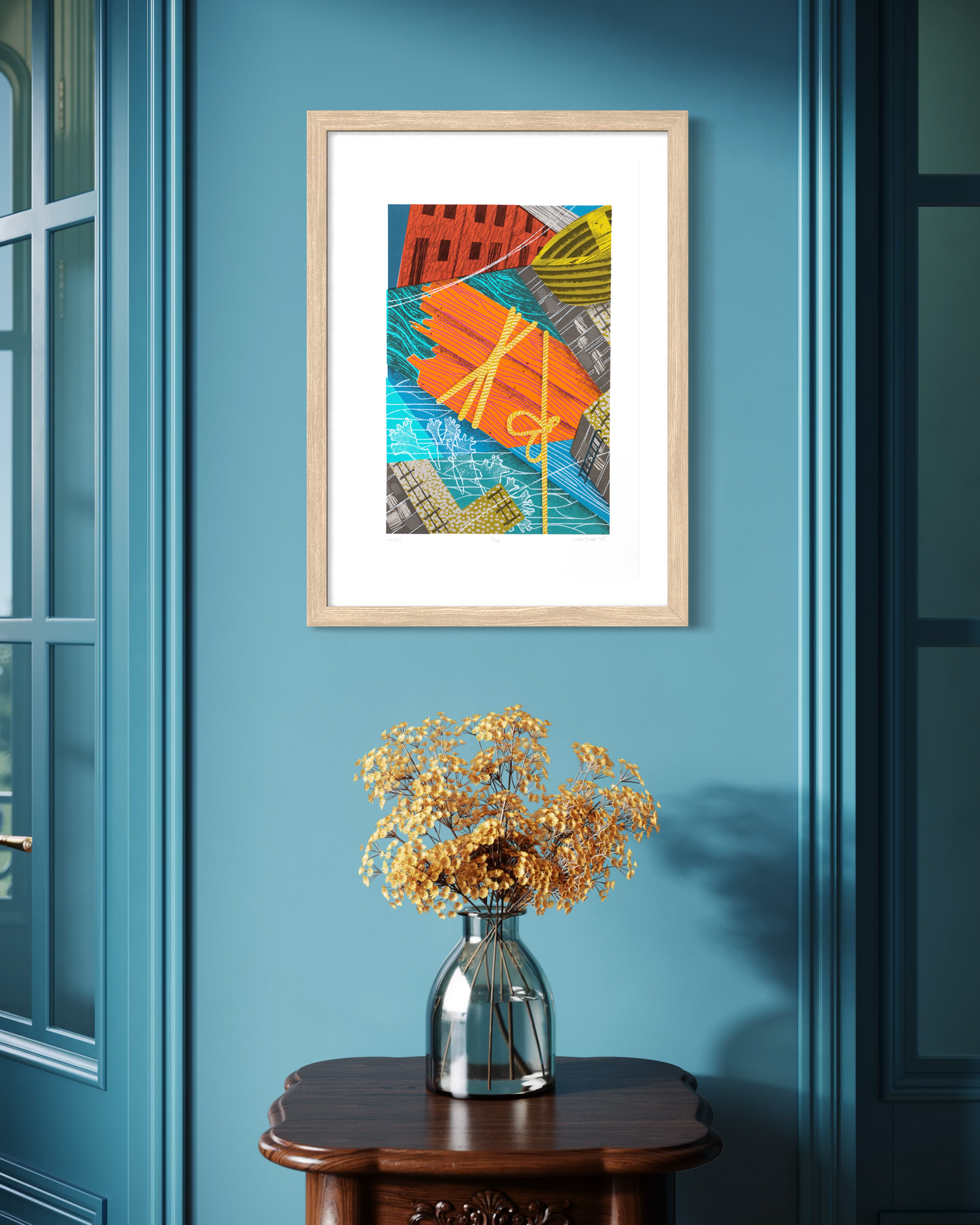 Haven, hand pulled, ten colour limited edition unframed screenprint