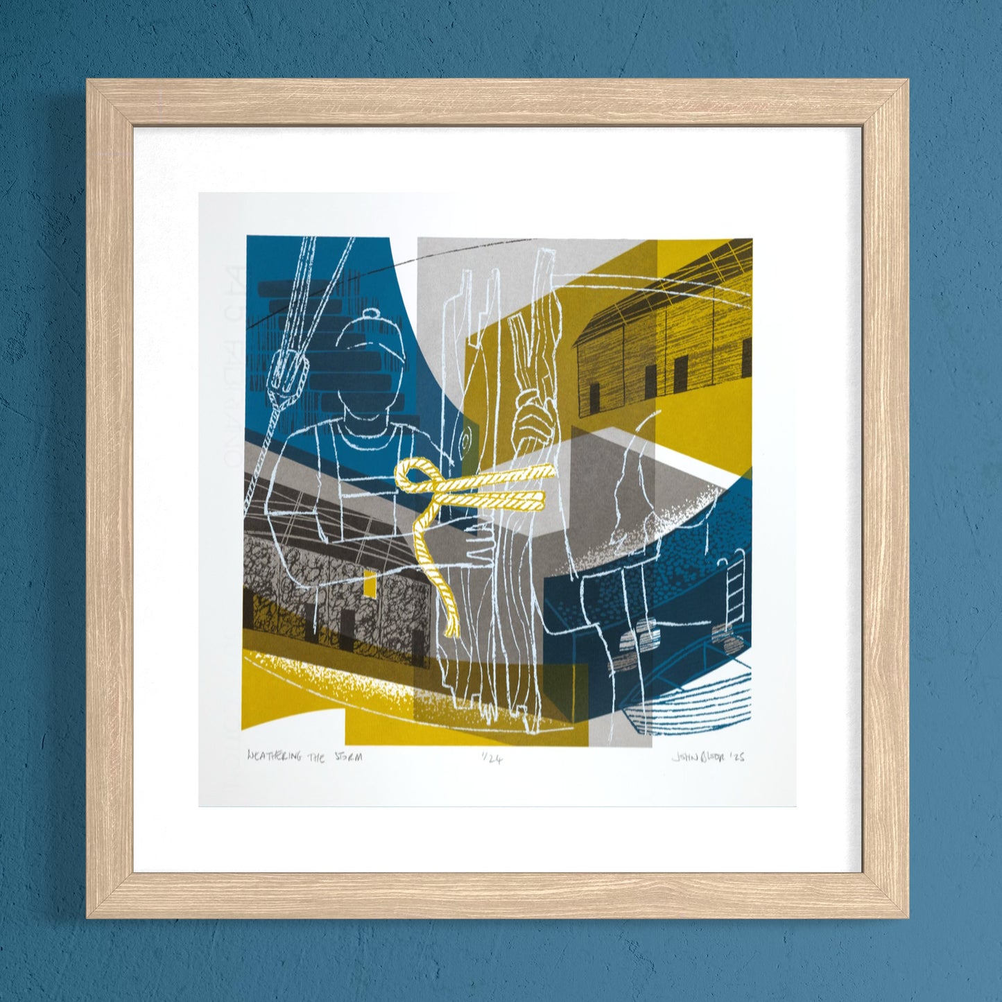 Weathering the Storm, hand pulled, limited edition unframed screenprint