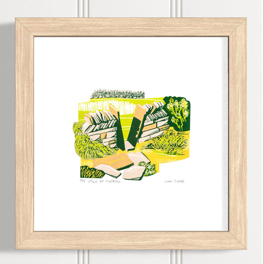 "The Stile at Tintagel" hand pulled unframed screenprint