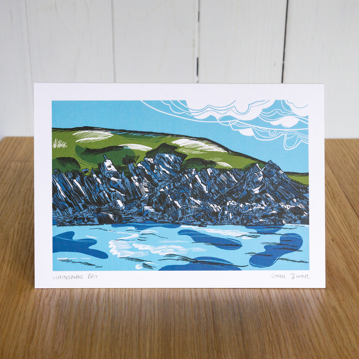 Whitesands Bay greetings card