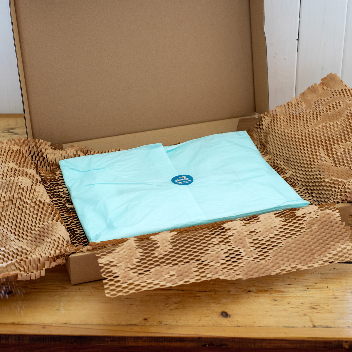 Wooden Harbour scene in packaging