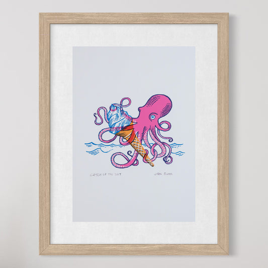 Catch of the Day, unframed digital print