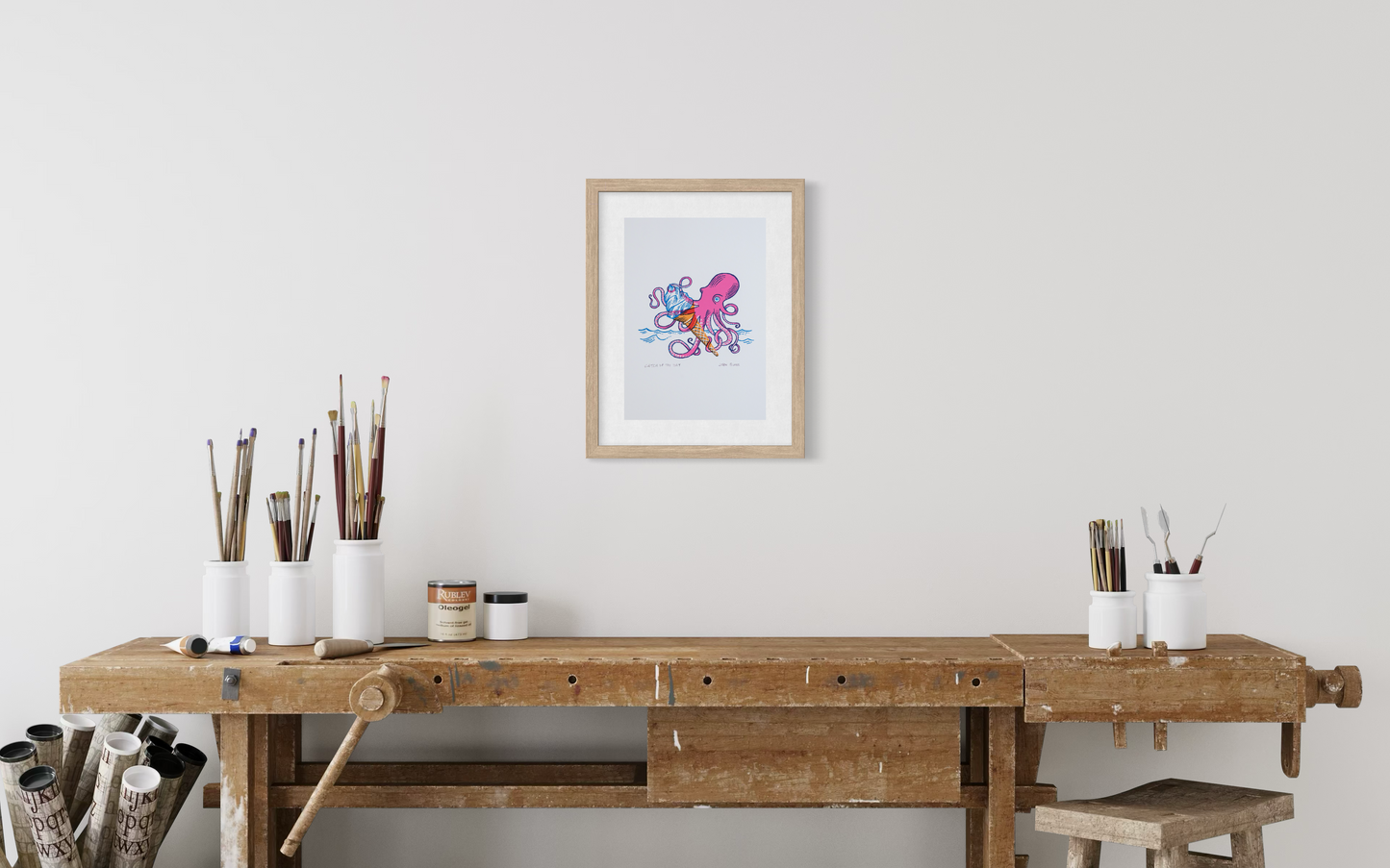 Catch of the Day, unframed digital print