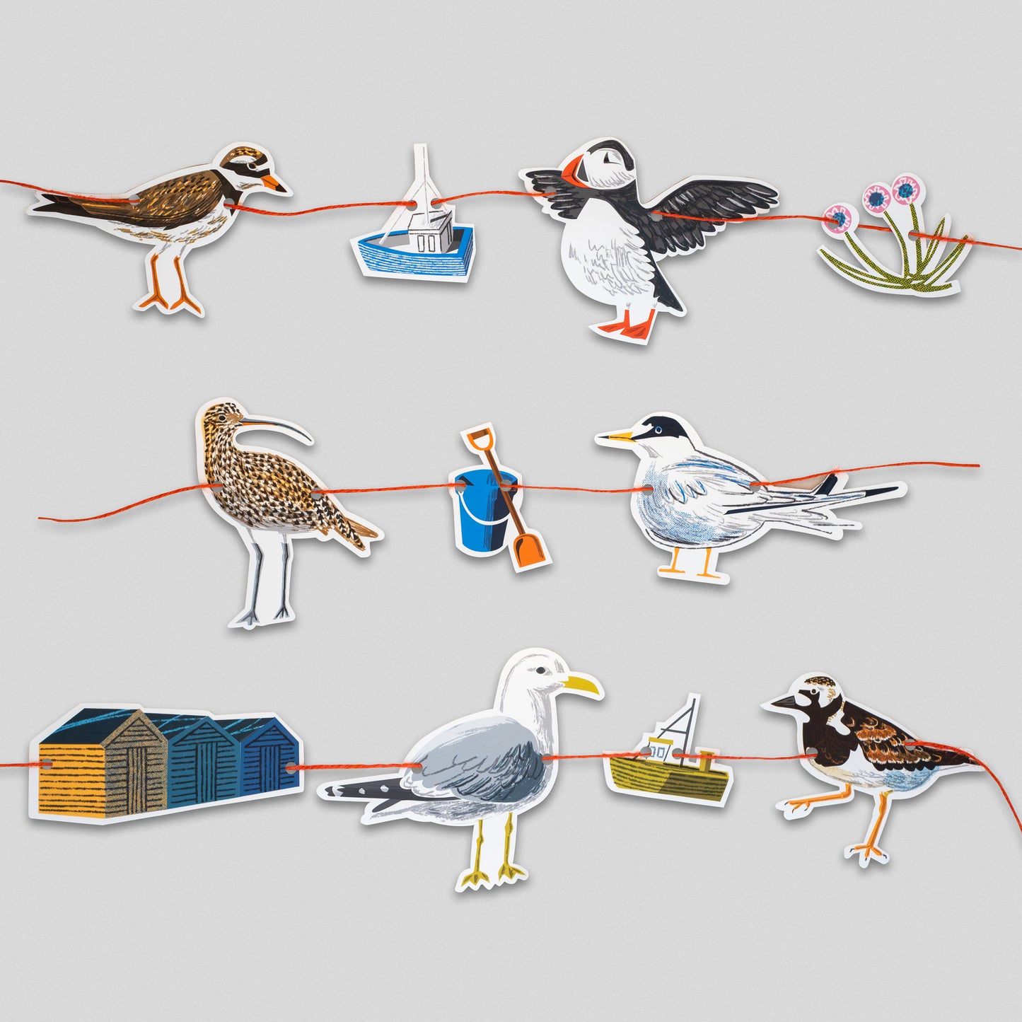 British Coastal Birds garland