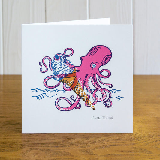 Carte de vœux « Prise du jour », vierge à l'intérieur 