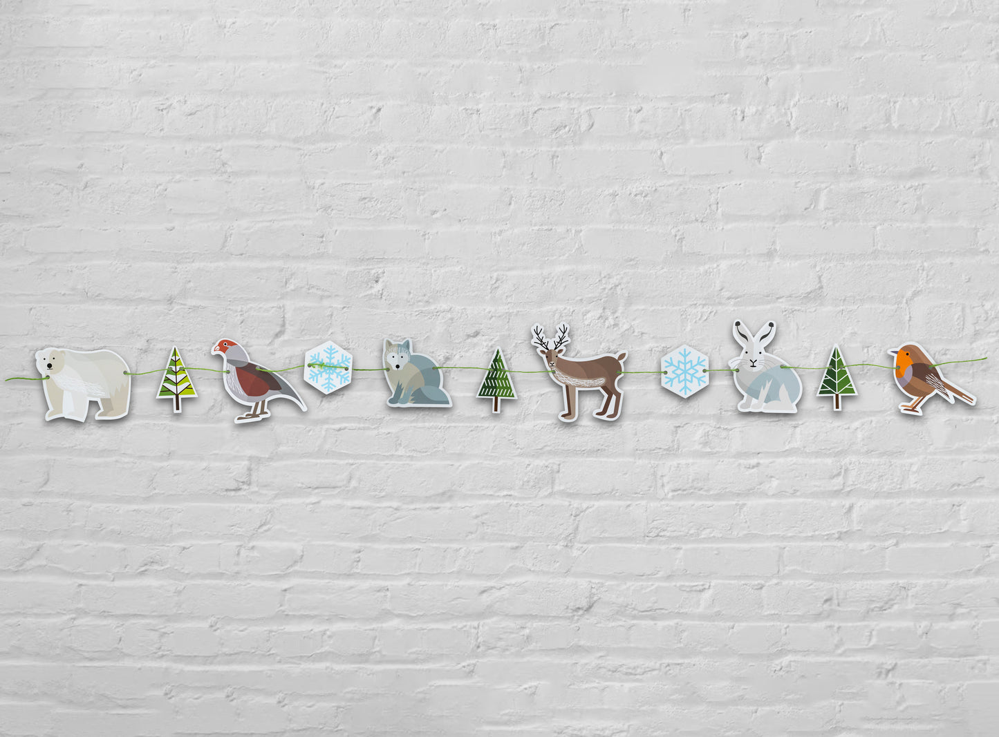 Winter Animals Christmas garland