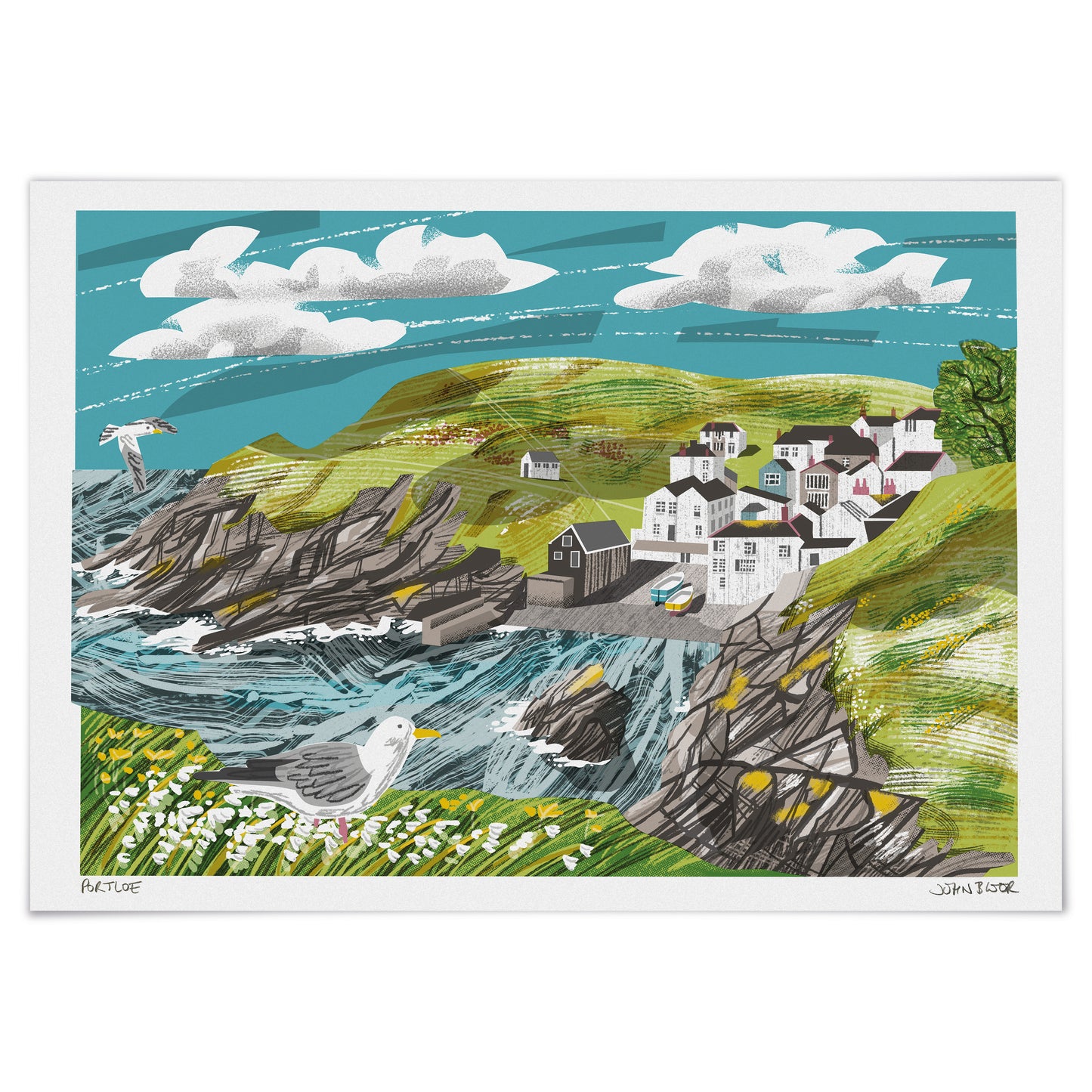 Portloe, unframed digital print