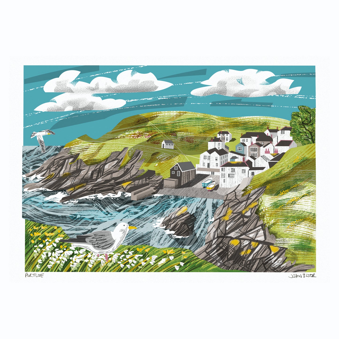 Portloe, unframed digital print