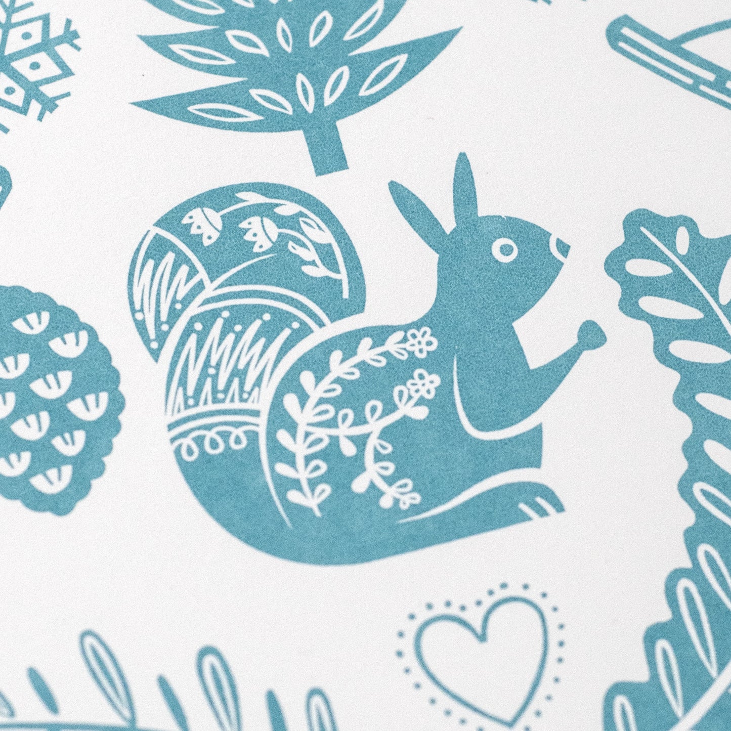 Scandi Forest hand printed unframed screenprint