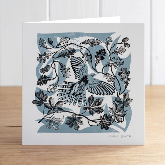 Take Flight Cuckoo greetings card, blank inside