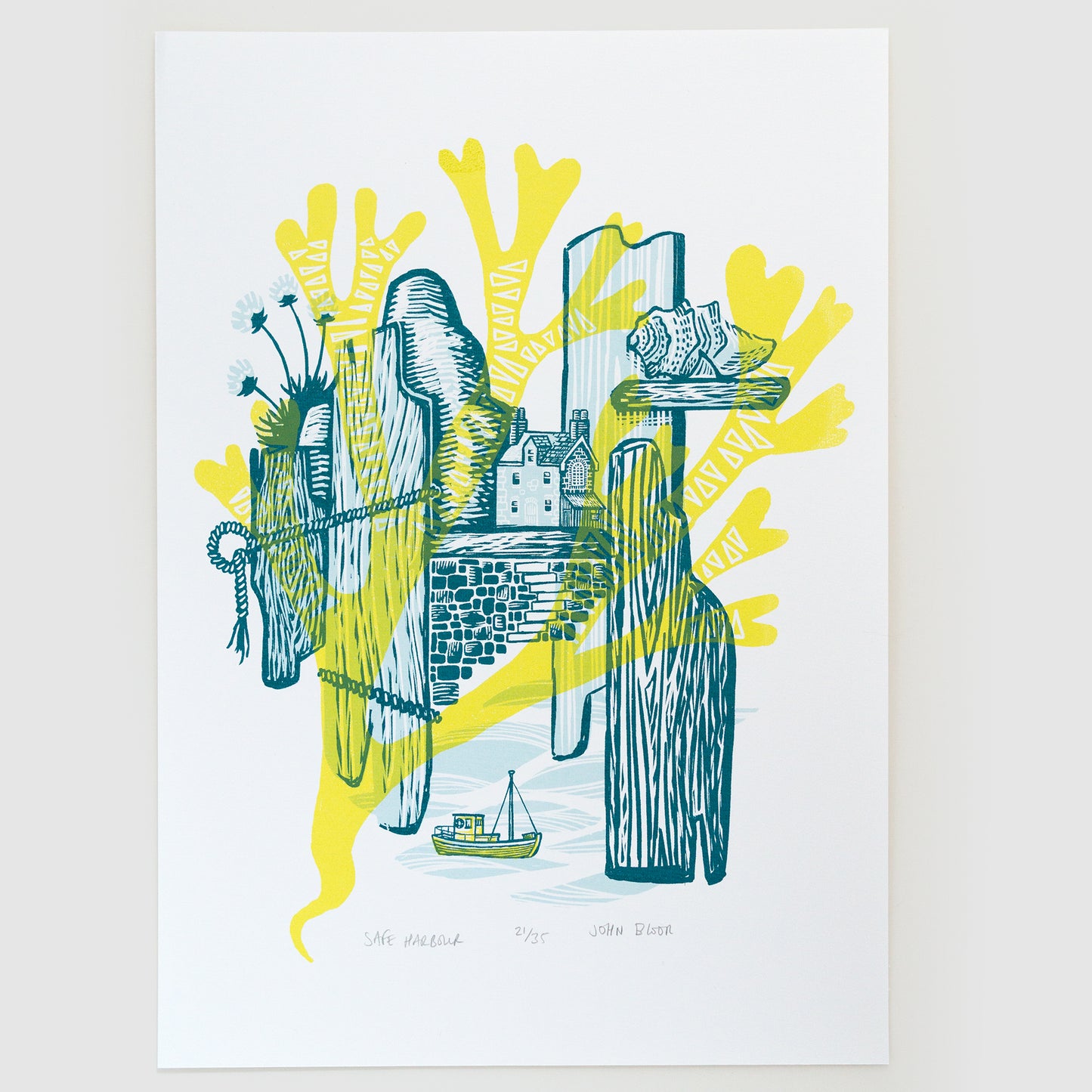 "Safe Harbour" unframed screenprint limited edition