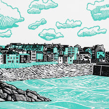 Load image into Gallery viewer, &quot;St Ives&quot; two colour limited edition lino print
