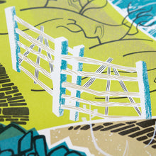Load image into Gallery viewer, &quot;Along the Coastal Path&quot; limited edition hand pulled screen print
