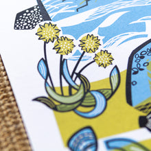 Load image into Gallery viewer, &quot;Beach Findings&quot; screen print limited edition, hand pulled print
