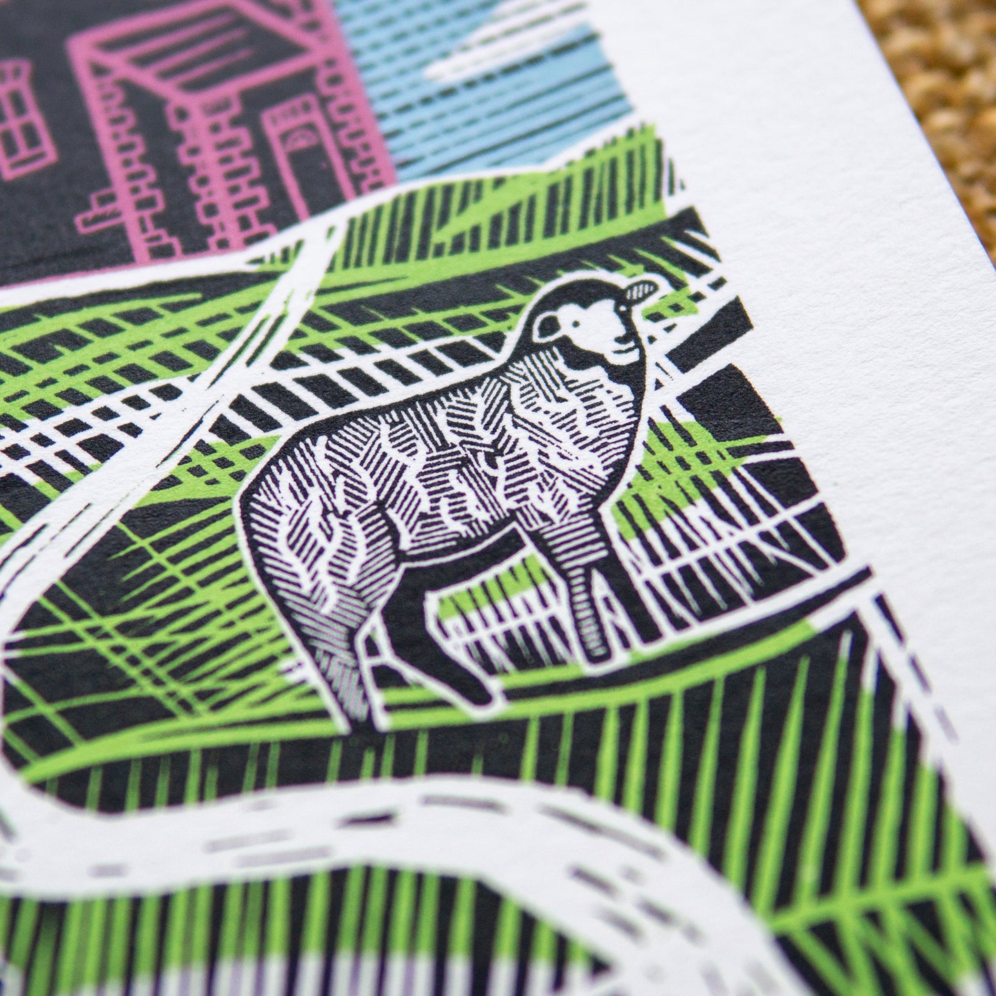 "Cliff House" unframed screenprint, limited edition