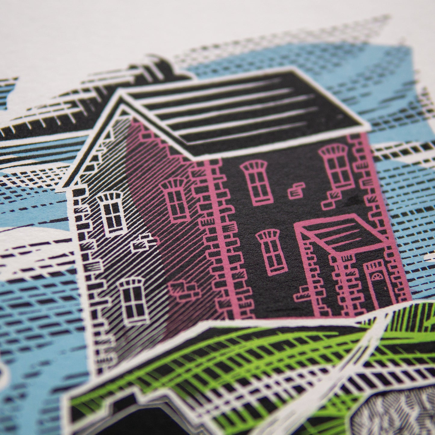 "Cliff House" unframed screenprint, limited edition