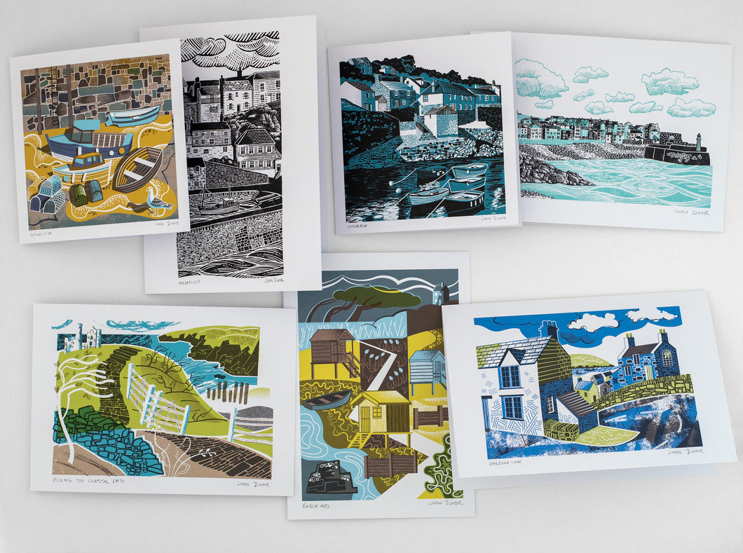 „Orte“ Küstenkarten-Set, Grußkarten, x7 Karten