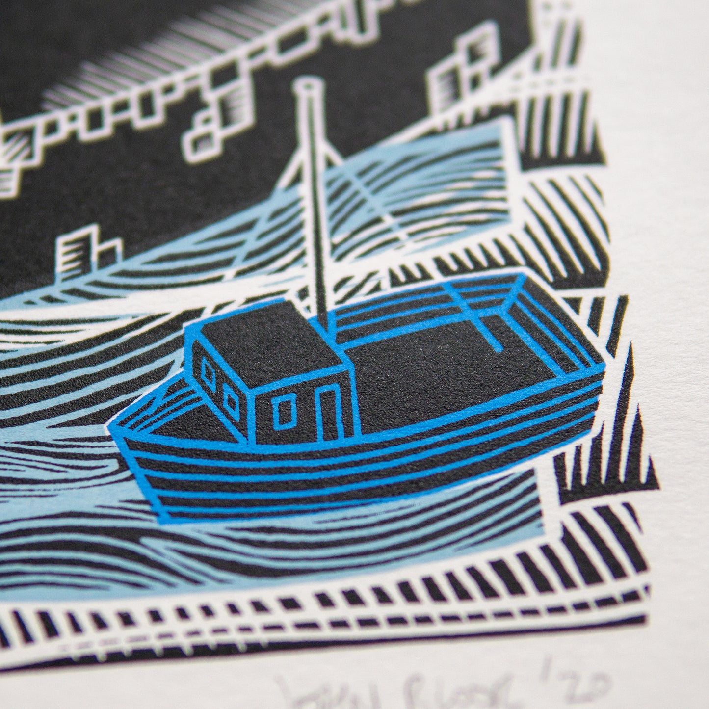 "Harbour House" unframed screenprint, limited edition