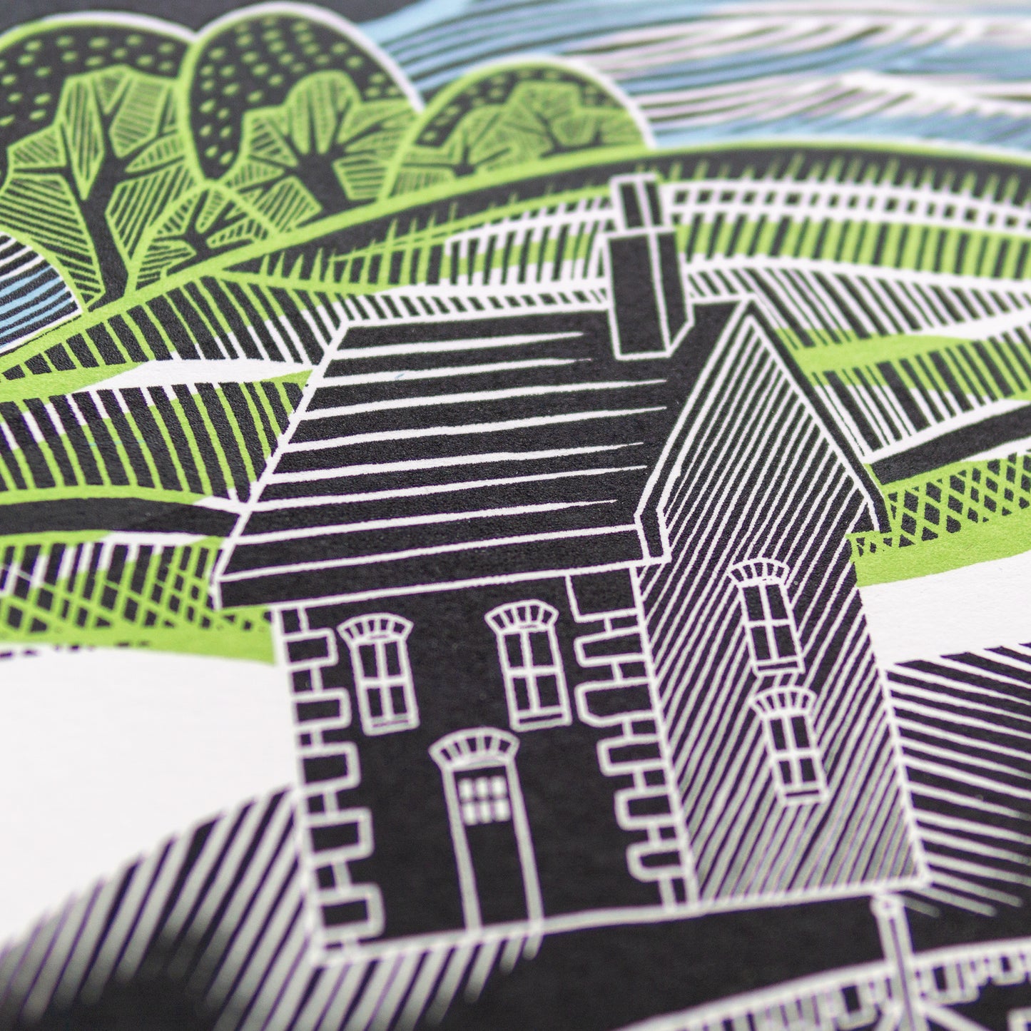 "Harbour House" unframed screenprint, limited edition