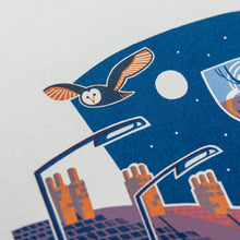 Load image into Gallery viewer, &quot;Majestic Fox at Twilight&quot; hand pulled screen print
