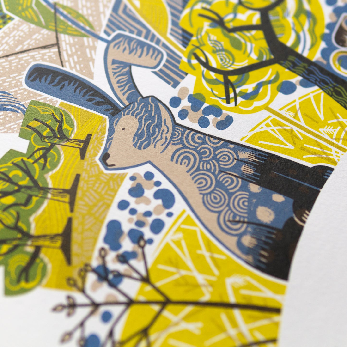 "Majestic Hare" hand pulled unframed screenprint