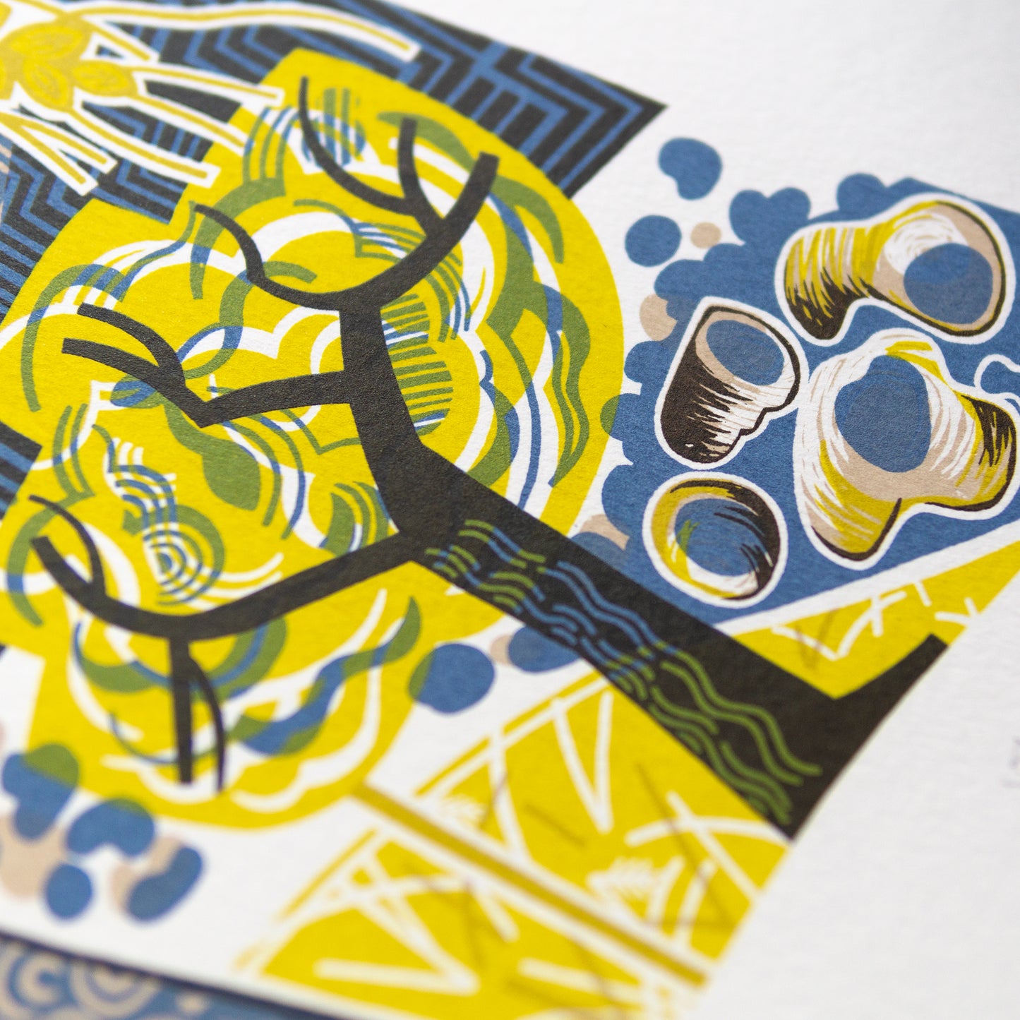 "Majestic Hare" hand pulled unframed screenprint