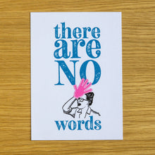 Load image into Gallery viewer, &quot;There Are No Words&quot; quotation postcard
