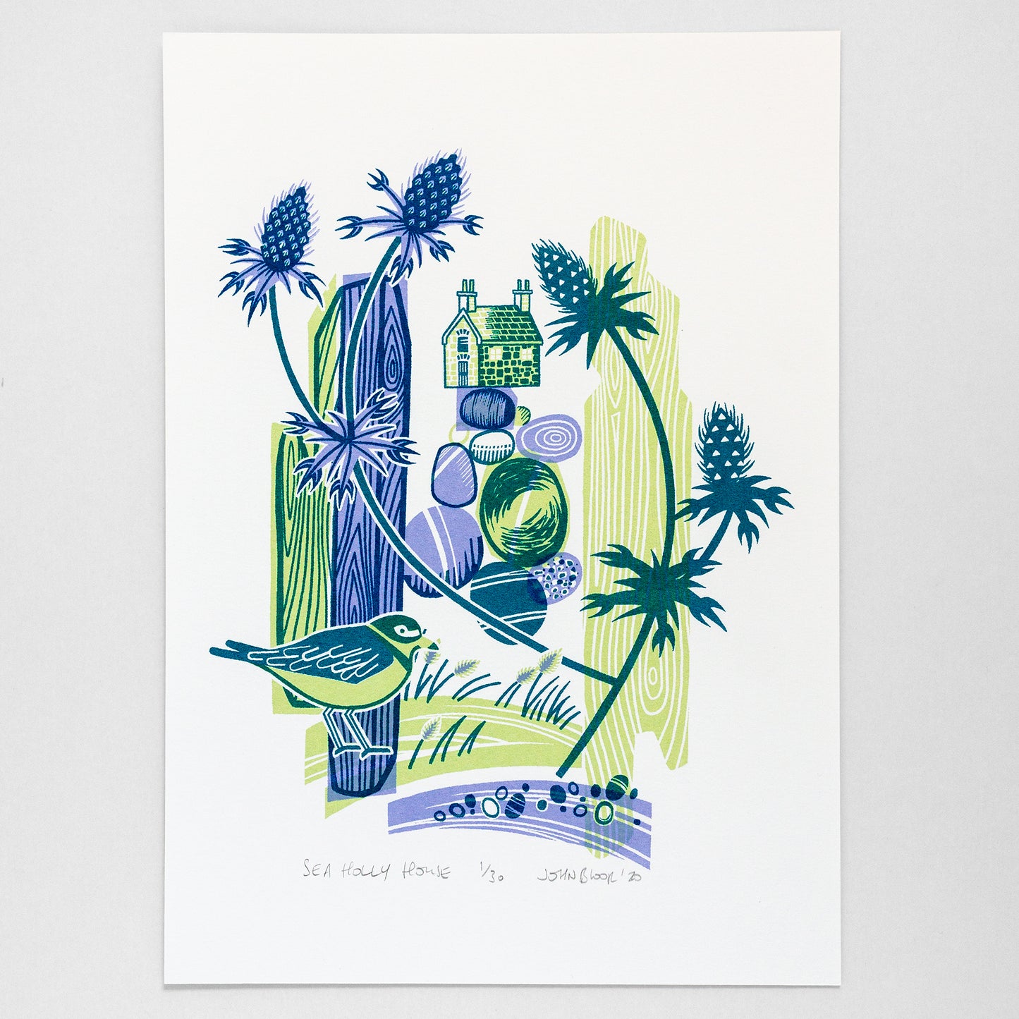 "Sea Holly House" unframed screenprint, limited edition
